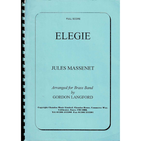 Elegie. Brass Band/Euphoniumsolo. Massenet/Arr. Langford