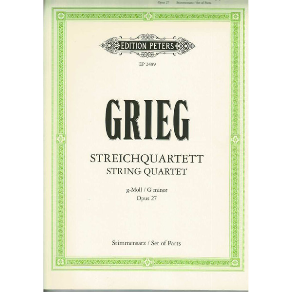 String Quartet in G minor Op.27, Edvard Grieg