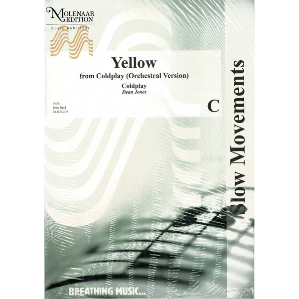 Yellow from Coldplay (Orchestral Version) , arr. Dean Jones. Brass Band