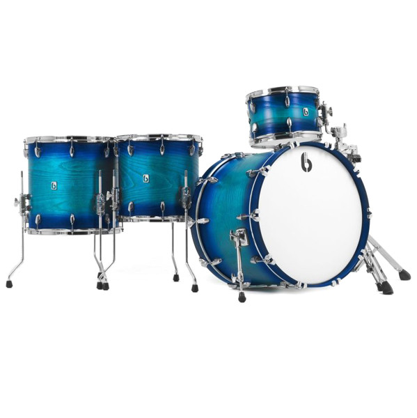 Slagverk British Drum Co. Legend Rock Kit 22 Shell Pack LEG-22-RK-FIB, 22, Fistral Blue