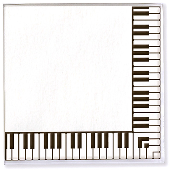 Servietter Pianotangenter 25 x 25 (Kaffe)