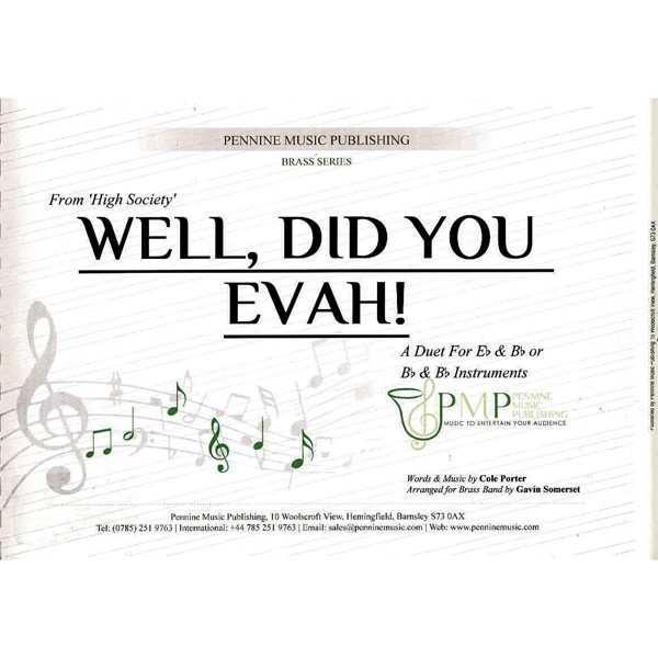 Well, Did You Evah!, Somerset -Brass Band, Duet for Eb & Bb or Bb & Bb Instruments