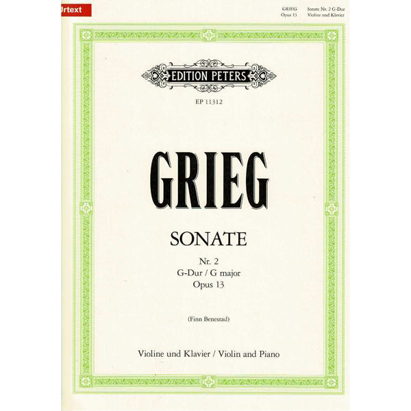 Grieg Sonate No 2 G-dur opus 13, Violin and Piano