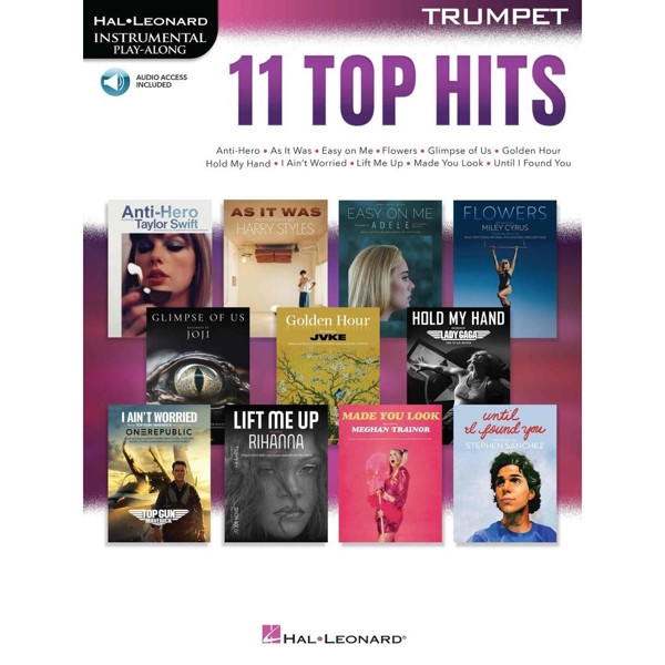 11 Top Hits for Trumpet,  Book and Audio Access