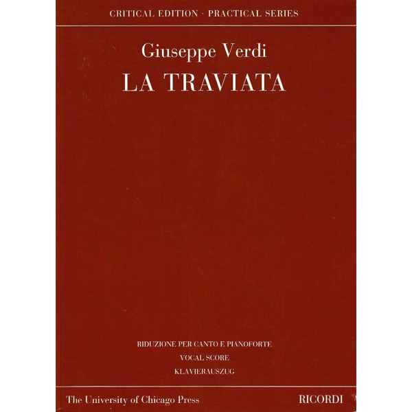 La Traviata, Guiseppe Verdi. Vocal Score/Klavierauszug