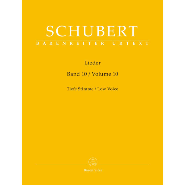 Lieder, Volume 10, Low Voice. Franz Schubert