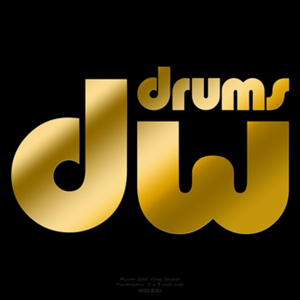 Logo DW, Gold, Til Stortrommeskinn