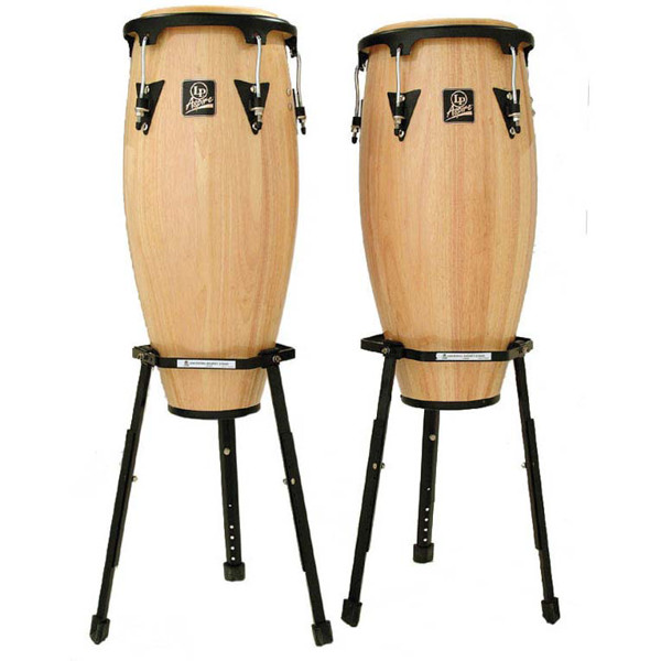 Congas LP Aspire LPA646B-AW, 10-11, Natural, W/ Basket Stands