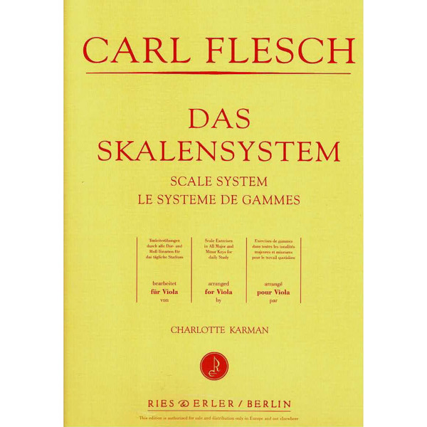 Scale System for Viola/Das Skalensystem. Carl Flesch arr. Charlotte Karman