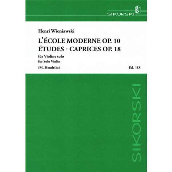 L'Ecole Moderne op- 10 - Etudes-Caprices op. 18, Henryk Wieniawski. Violin Solo