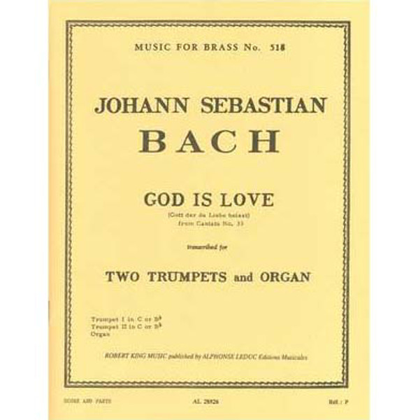 God is Love, Bach. Two Trumpets and Organ