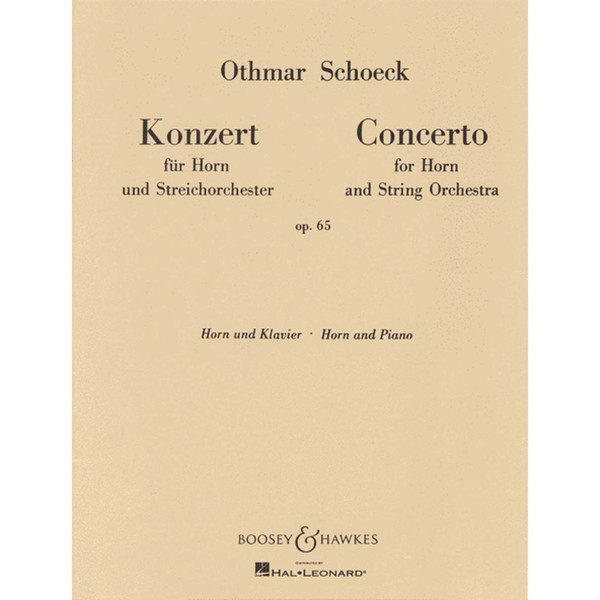 Hornkonsert, Op. 65 - Othmar Schoeck