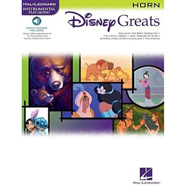 Disney Greats Horn F,  Book and Online Audio