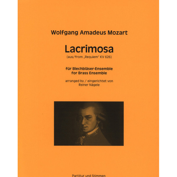 Lacrimosa from Requiem KV626, Wolfgang Amadeus Mozart arr. Reiner Nägele. Brass Ensemble