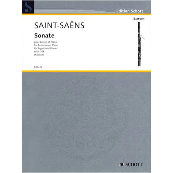 Sonata Op. 168 for Bassoon, Camille Saint-Saëns