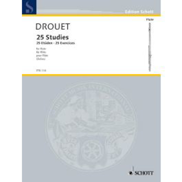 25 Famous Studies for Flute, Louis Drouet