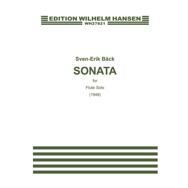 Sonata, Sven-Erik Bäck - Fløyte Solo