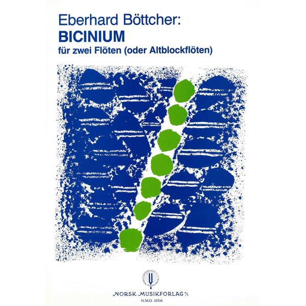 Bicinium, Eberhard Bøttcher. 2 Fløyter (evt. Alt-Fløyte)