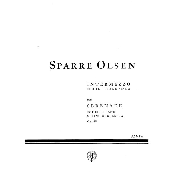 Intermezzo Fra Op. 45, Sparre Olsen. Fløyte og Piano