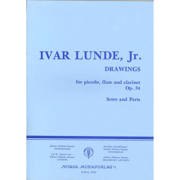 Drawings Op. 34, Ivar Jr. Lunde. Piccolo, Flute and Clarinet