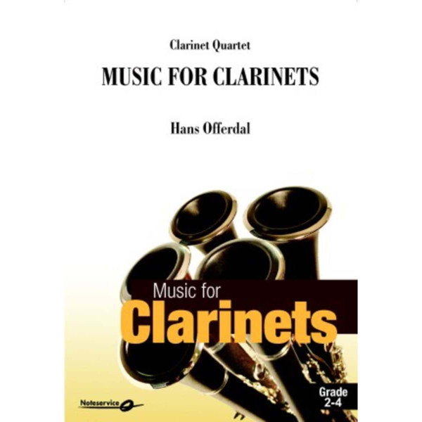 Music for clarinets - Clarinet Quartet Grade 2-4 - Hans Off