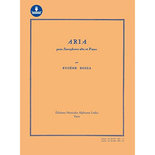 Eugene Bozza: Aria pour Saxophone alto et Piano (Book/Download Card)