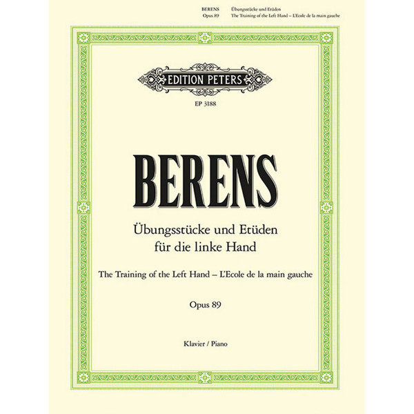 Training the Left Hand Op.89, Hermann Berens - Piano Solo