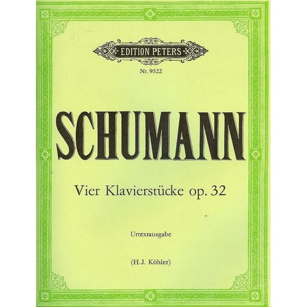 4 Piano Pieces Op.32, Robert Schumann - Piano Solo