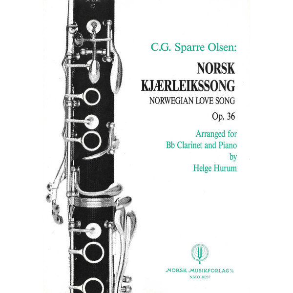 Norsk Kjærleiksong Op. 36., Sparre Olsen. Klarinett og Piano 