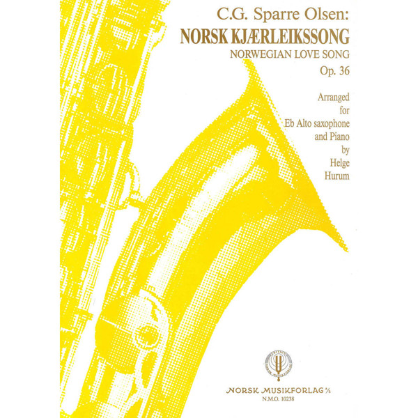 Norsk Kjærleiksong Op. 36, Sparre Olsen. Altsaxofon og Piano