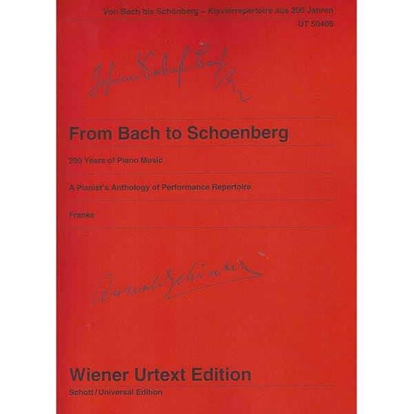 From Bach to Schönberg, Easy Piano Pieces. Wiener Urtext Album