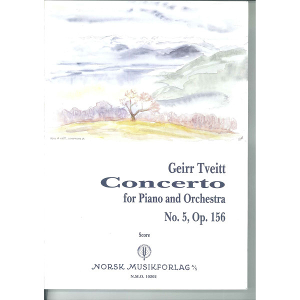 Concerto Nr. 5 Op. 156, Geirr Tveitt. Piano/Orkester Partitur