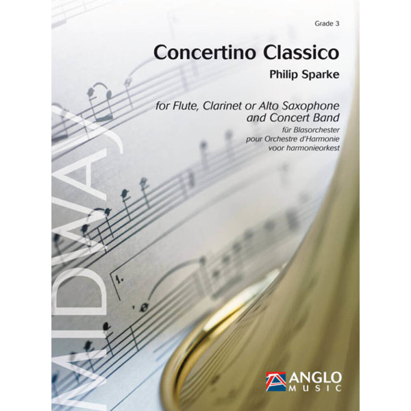 Concertino Classico - for Flute, Clarinet or Alto Saxophone and Concert Band, Philip Sparke - Concert Band