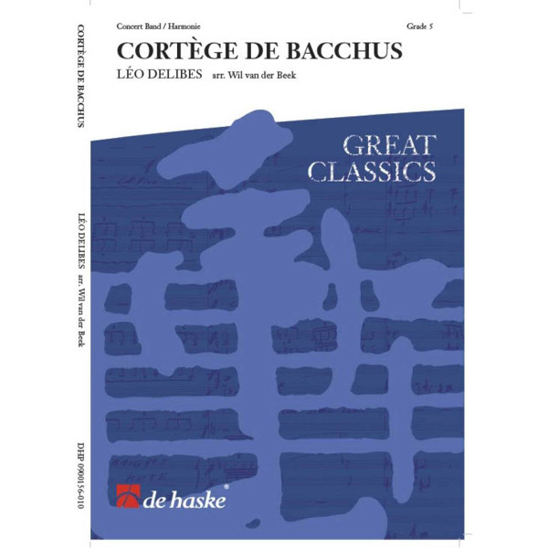 Cortège de Bacchus, Leo Delibes arr. Wil van der Beek. Concert Band