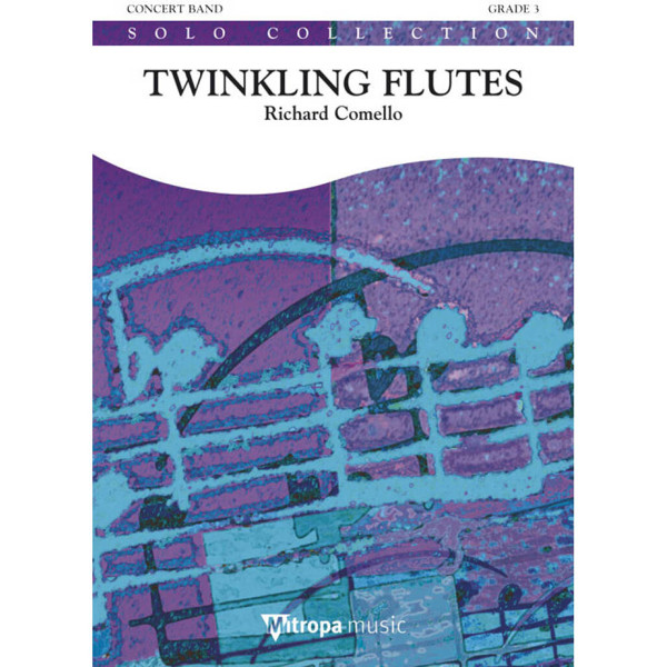 Twinkling Flutes, Richard Comello. Concert Band and 2 Flutes 