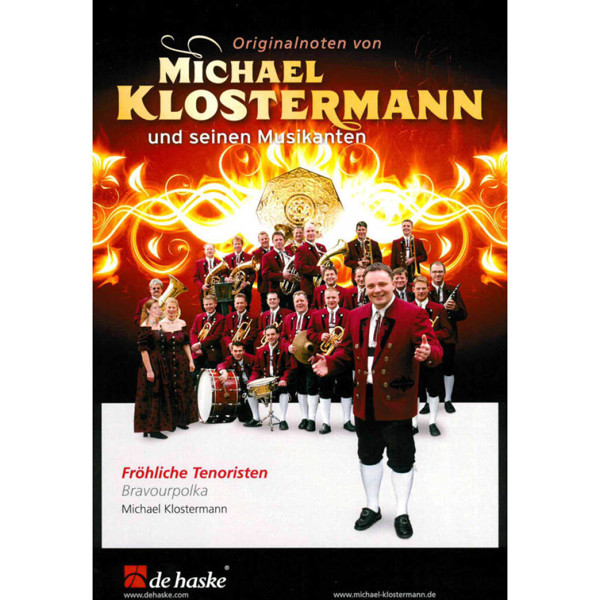 Fröhliche Tenoristen Bravourpolka - Solo für 2 Tenorhörner und Blasorchester, Michael Klostermann. Concert Band 