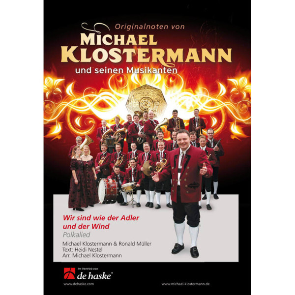 Wir sind wie der Adler und der Wind Polkalied, Michael Klostermann. Concert Band 