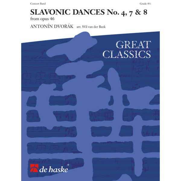 Slavonic Dances No. 4, 7 & 8 - from opus 46, Dvorák / Beek - Concert Band