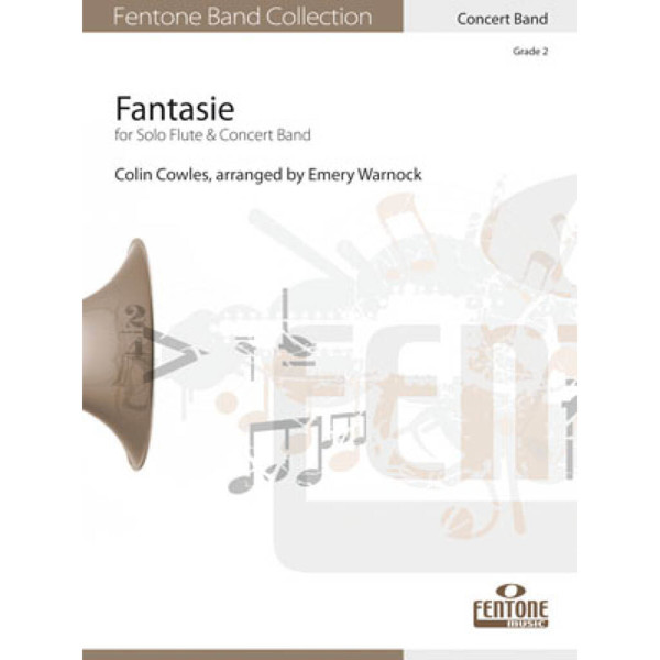 Fantasie - for Solo Flute & Concert Band, Cowles / Warnock - Concert Band