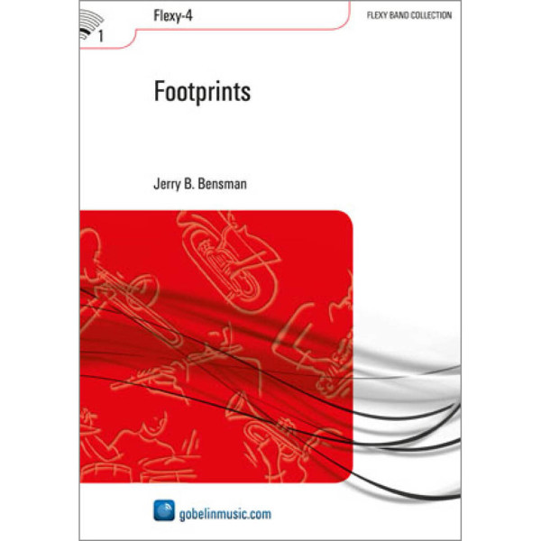 Footprints, Jerry B. Bensman. Concert Band