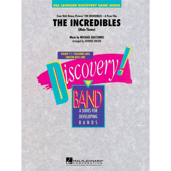 The Incredibles, Giacchino/Vinson, Concert Band