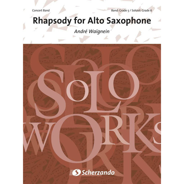 Rhapsody for Alto Saxophone, Waignein - Concert Band