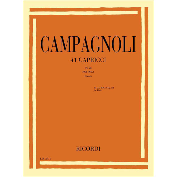 41 Caprices for Viola op. 22, Campagnoli