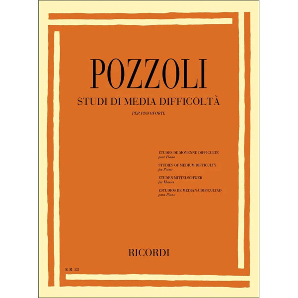 Piano Studies of Medium Difficulty, Pozzoli - Piano