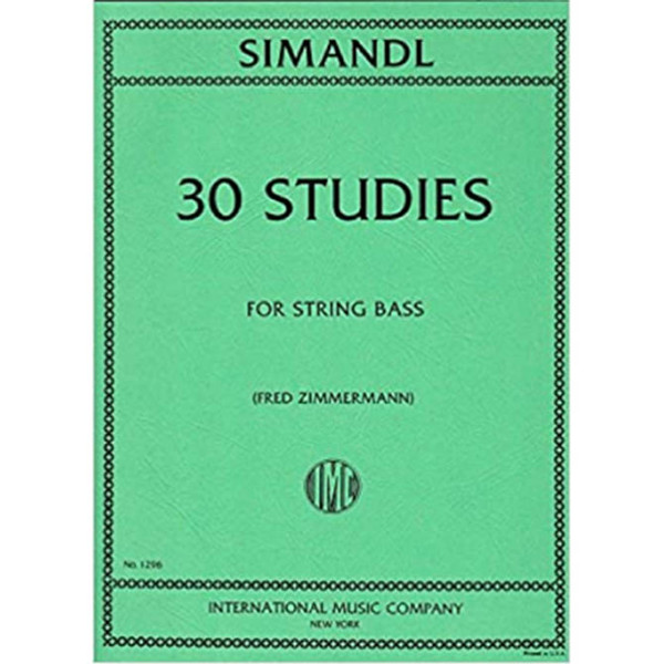 30 Studies, Franz Simandl/Fred Zimmermann. Doublebass