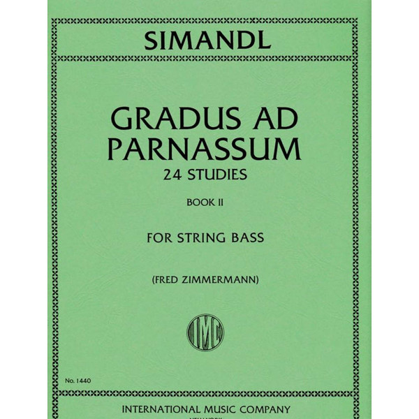 24 Studies Gradus ad Parnassum Vol. 2, Franz Simandl/Fred Zimmermann. Doublebass