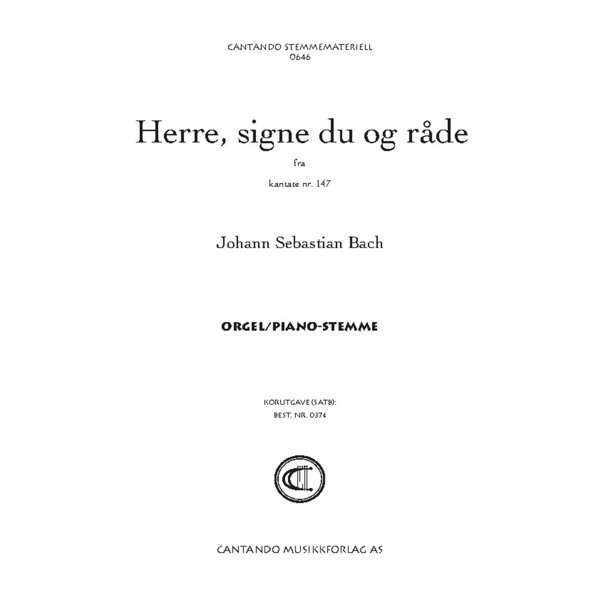 Herre, signe du og råde - Orgel