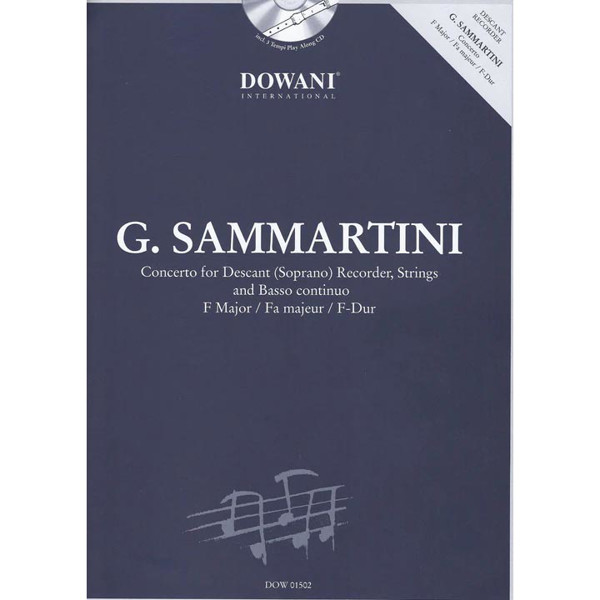 Concerto for Descant Recorder, Strings and Basso Coninuo, F-Dur. G. Sammartini