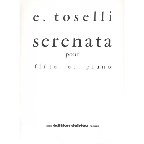 Serenata op. 6, Tosellini  Flute/Piano #25317