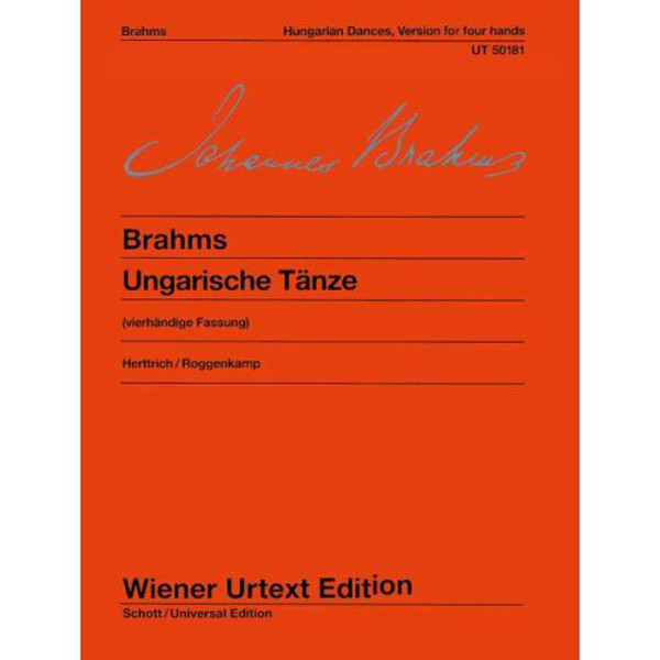 Hungarian Dances - Ungarische Tänze. Johannes Brahms. Piano Four Hands